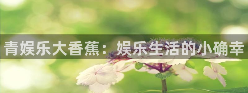 泰达娱乐体育用品：青娱乐大香蕉：娱乐生活的小确幸