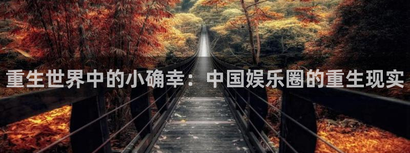 泰达娱乐4平台：重生世界中的小确幸：中国娱乐圈的重生现实