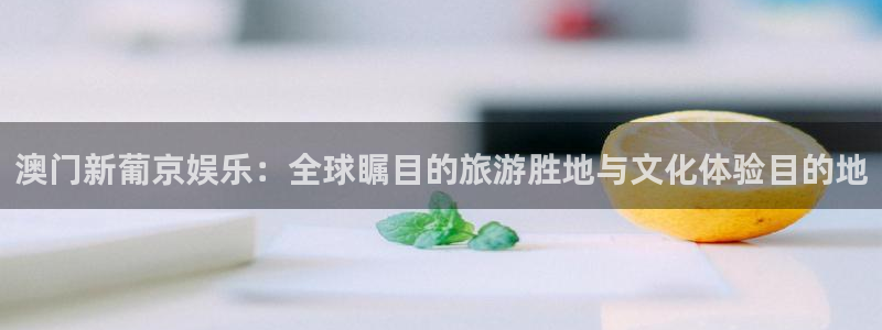 泰达娱乐app最新版：澳门新葡京娱乐：全球瞩目的旅游胜地与文化体验目的地